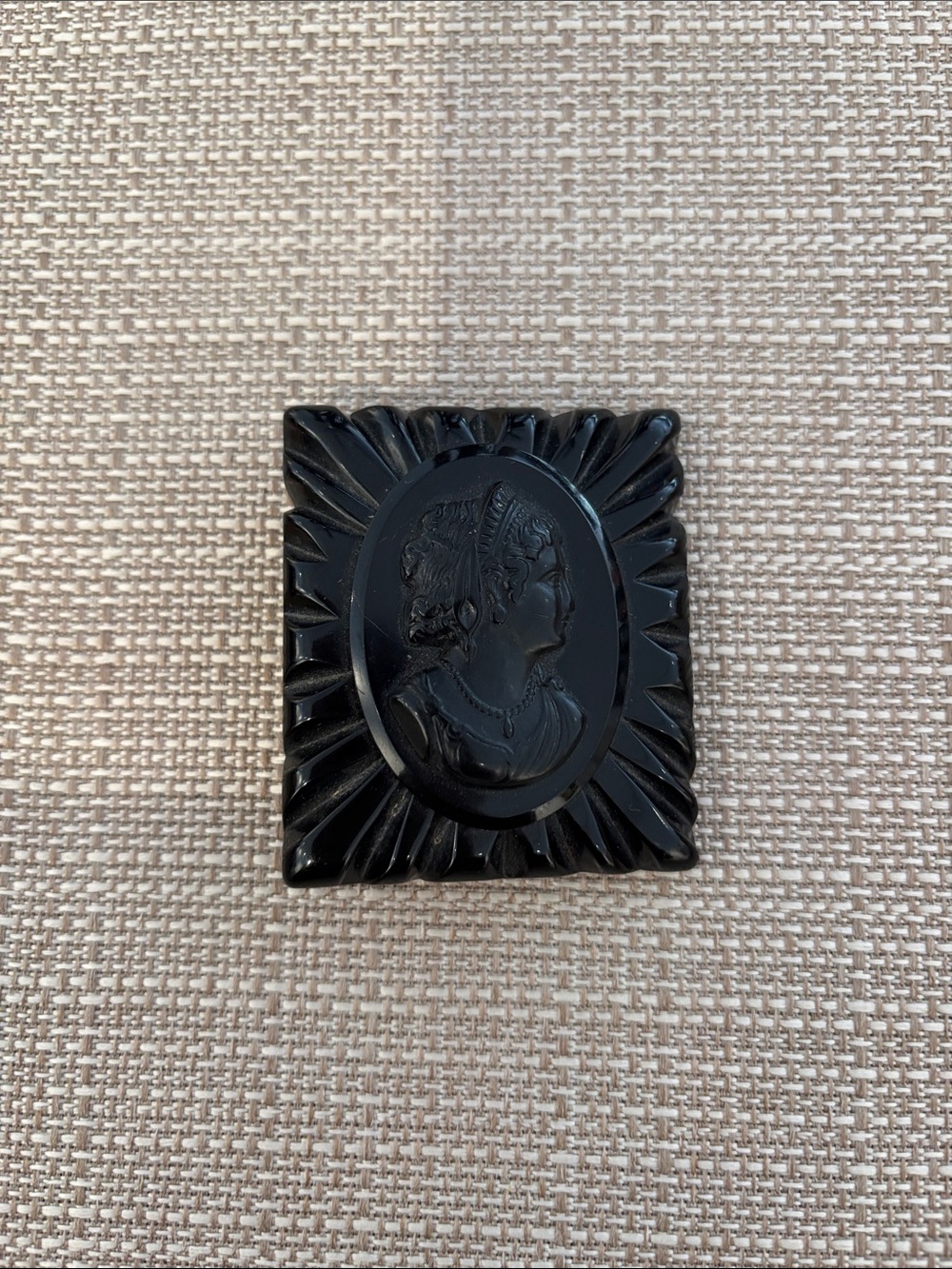 Bakelite Cameo Pin